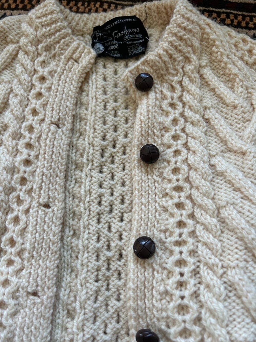 100% wool Irish Sweater - Toddler 2t/3t